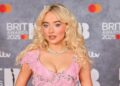 Sabrina Carpenter Stuns in See-Through Blue Dress