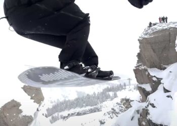 Epic Snowboarding at Corbet’s Couloir, Jackson Hole