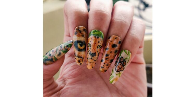 Cheetah-Inspired Nail Art by Anubhooti Khanna 14 Nails & Beauty Magazine Hubs