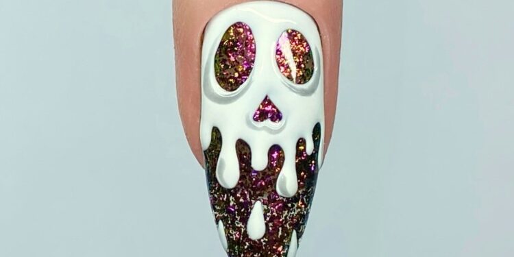Dripping Skull Nail Art Tutorial 14 Nails & Beauty Magazine Hubs