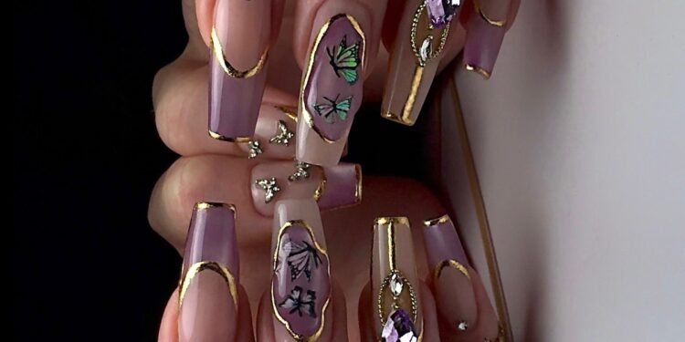 Guide to Golden Flutter Nails 14 Nails & Beauty Magazine Hubs