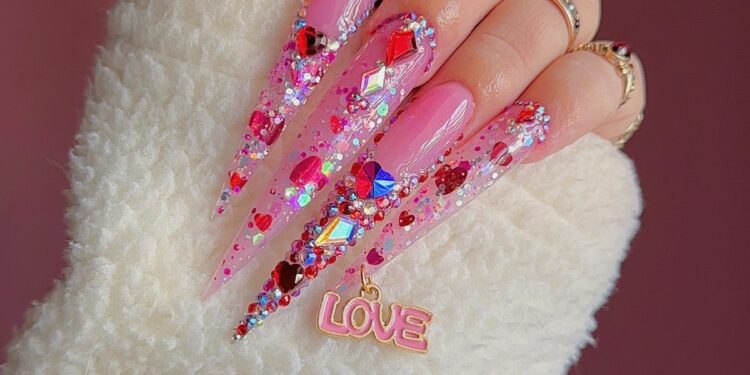 Stuck In Love Nail Design Tutorial 14 Nails & Beauty Magazine Hubs