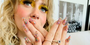 Stunning Rainbow Nail Art by ORLY at NYFW 22 Nails & Beauty Magazine Hubs